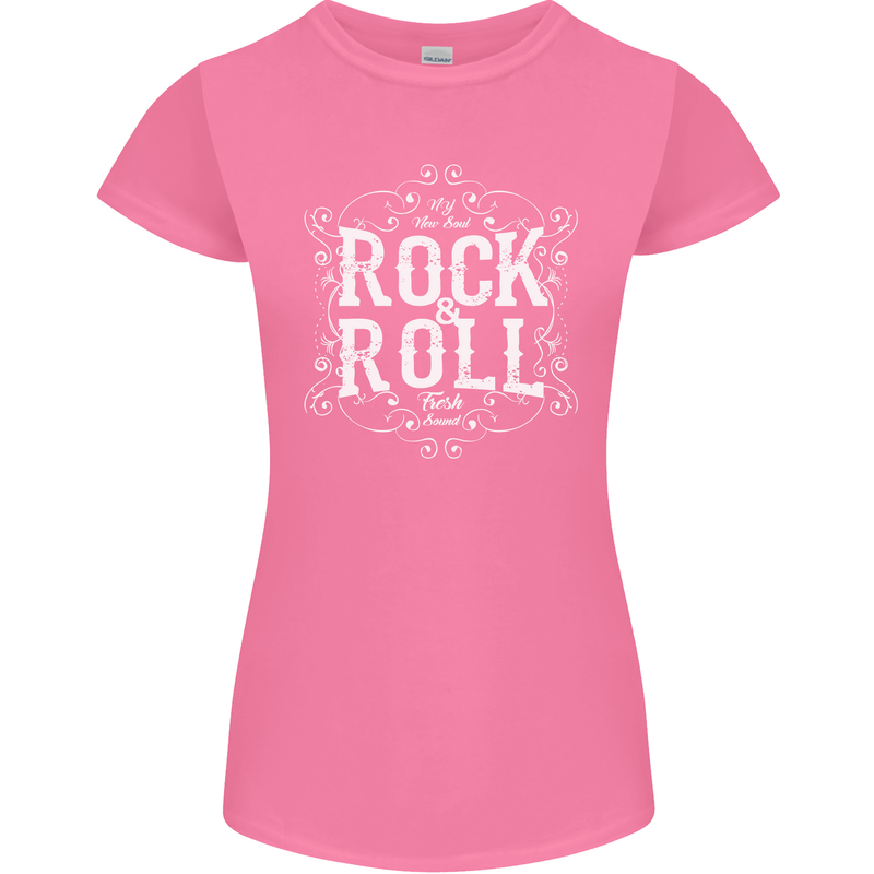 Rock n Roll Fresh Sound Womens Petite Cut T-Shirt Azalea