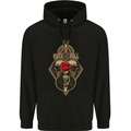 Rock n Roll Guitar Skull Guitarist Electric Childrens Kids Hoodie Black