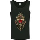 Rock n Roll Guitar Skull Guitarist Electric Mens Vest Tank Top Black