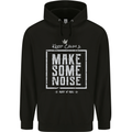 Rock n Roll Keep Calm & Make Some Noise Childrens Kids Hoodie Black