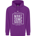 Rock n Roll Keep Calm & Make Some Noise Childrens Kids Hoodie Purple