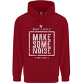 Rock n Roll Keep Calm & Make Some Noise Childrens Kids Hoodie Red