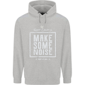 Rock n Roll Keep Calm & Make Some Noise Childrens Kids Hoodie Sports Grey