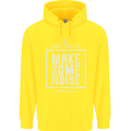 Rock n Roll Keep Calm & Make Some Noise Childrens Kids Hoodie Yellow