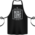 Rock n Roll Keep Calm & Make Some Noise Cotton Apron 100% Organic Black