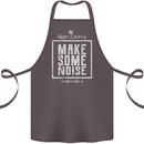 Rock n Roll Keep Calm & Make Some Noise Cotton Apron 100% Organic Dark Grey