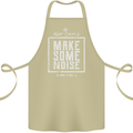 Rock n Roll Keep Calm & Make Some Noise Cotton Apron 100% Organic Khaki