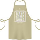 Rock n Roll Keep Calm & Make Some Noise Cotton Apron 100% Organic Khaki