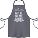 Rock n Roll Keep Calm & Make Some Noise Cotton Apron 100% Organic Steel