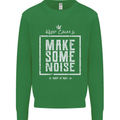 Rock n Roll Keep Calm & Make Some Noise Kids Sweatshirt Jumper Irish Green