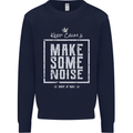 Rock n Roll Keep Calm & Make Some Noise Kids Sweatshirt Jumper Navy Blue