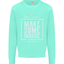 Rock n Roll Keep Calm & Make Some Noise Kids Sweatshirt Jumper Peppermint