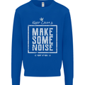 Rock n Roll Keep Calm & Make Some Noise Kids Sweatshirt Jumper Royal Blue