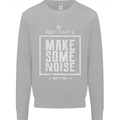 Rock n Roll Keep Calm & Make Some Noise Kids Sweatshirt Jumper Sports Grey