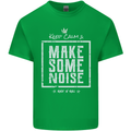 Rock n Roll Keep Calm & Make Some Noise Kids T-Shirt Childrens Irish Green