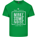 Rock n Roll Keep Calm & Make Some Noise Kids T-Shirt Childrens Irish Green