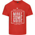 Rock n Roll Keep Calm & Make Some Noise Kids T-Shirt Childrens Red