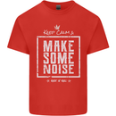Rock n Roll Keep Calm & Make Some Noise Mens Cotton T-Shirt Tee Top Red