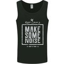 Rock n Roll Keep Calm & Make Some Noise Mens Vest Tank Top Black