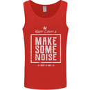 Rock n Roll Keep Calm & Make Some Noise Mens Vest Tank Top Red