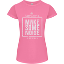 Rock n Roll Keep Calm & Make Some Noise Womens Petite Cut T-Shirt Azalea
