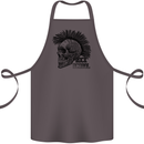 Rock n Roll Music School Skull Guitar Cotton Apron 100% Organic Dark Grey