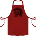 Rock n Roll Music School Skull Guitar Cotton Apron 100% Organic Maroon