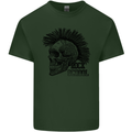 Rock n Roll Music School Skull Guitar Mens Cotton T-Shirt Tee Top Forest Green
