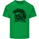 Rock n Roll Music School Skull Guitar Mens Cotton T-Shirt Tee Top Irish Green