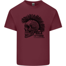 Rock n Roll Music School Skull Guitar Mens Cotton T-Shirt Tee Top Maroon