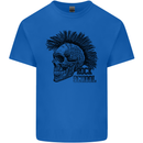 Rock n Roll Music School Skull Guitar Mens Cotton T-Shirt Tee Top Royal Blue