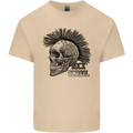 Rock n Roll Music School Skull Guitar Mens Cotton T-Shirt Tee Top Sand