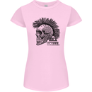Rock n Roll Music School Skull Guitar Womens Petite Cut T-Shirt Light Pink