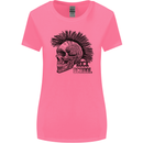 Rock n Roll Music School Skull Guitar Womens Wider Cut T-Shirt Azalea