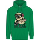 Rock n Roll Pug Funny Guitar Heavy Metal Childrens Kids Hoodie Irish Green