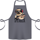 Rock n Roll Pug Funny Guitar Heavy Metal Cotton Apron 100% Organic Steel