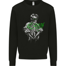 Rockabilly Skeleton Music Skull Hot Rod Kids Sweatshirt Jumper Black