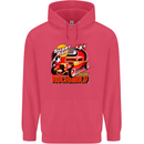 Rockabily Hot Rod Hotrod Dragster Childrens Kids Hoodie Heliconia