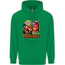 Rockabily Hot Rod Hotrod Dragster Childrens Kids Hoodie Irish Green