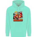 Rockabily Hot Rod Hotrod Dragster Childrens Kids Hoodie Peppermint