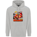 Rockabily Hot Rod Hotrod Dragster Childrens Kids Hoodie Sports Grey