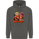 Rockabily Hot Rod Hotrod Dragster Childrens Kids Hoodie Storm Grey