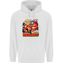 Rockabily Hot Rod Hotrod Dragster Childrens Kids Hoodie White