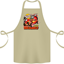 Rockabily Hot Rod Hotrod Dragster Cotton Apron 100% Organic Khaki