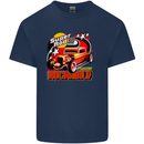 Rockabily Hot Rod Hotrod Dragster Kids T-Shirt Childrens Navy Blue