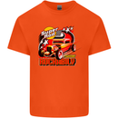 Rockabily Hot Rod Hotrod Dragster Kids T-Shirt Childrens Orange