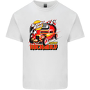 Rockabily Hot Rod Hotrod Dragster Kids T-Shirt Childrens White
