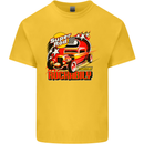 Rockabily Hot Rod Hotrod Dragster Kids T-Shirt Childrens Yellow