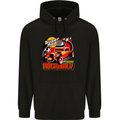 Rockabily Hot Rod Hotrod Dragster Mens 80% Cotton Hoodie Black