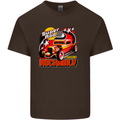 Rockabily Hot Rod Hotrod Dragster Mens Cotton T-Shirt Tee Top Dark Chocolate